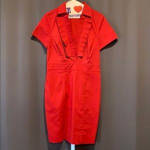 The Limited Ruffled V-Neck Short Sleeve Dress SZ 8